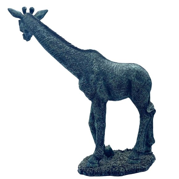 Vtg Giraffe Statue Oxford Products 10" Green Home Office Decor Intricate Details - Picture 3 of 7
